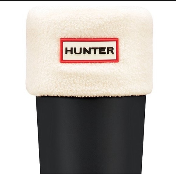 New In Box! Hunter, the Tall fleece boot socks, size L in Cream - Picture 3 of 7